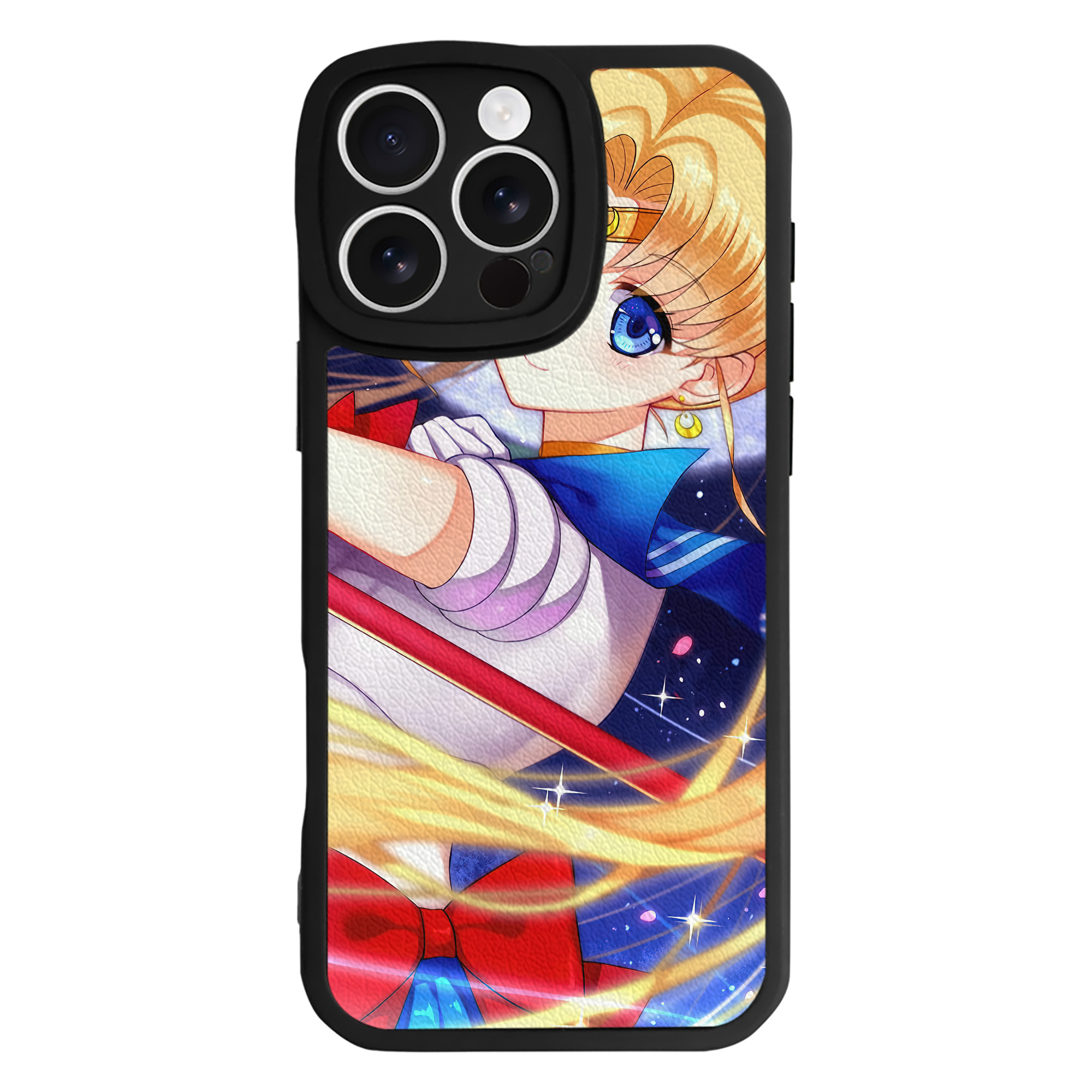 （画像用） 美少女戦士セーラームーン Sailor Moon 【iPhone 16シリーズ対応】シリコンスマホケース（レザー調） 材質：シリコン
